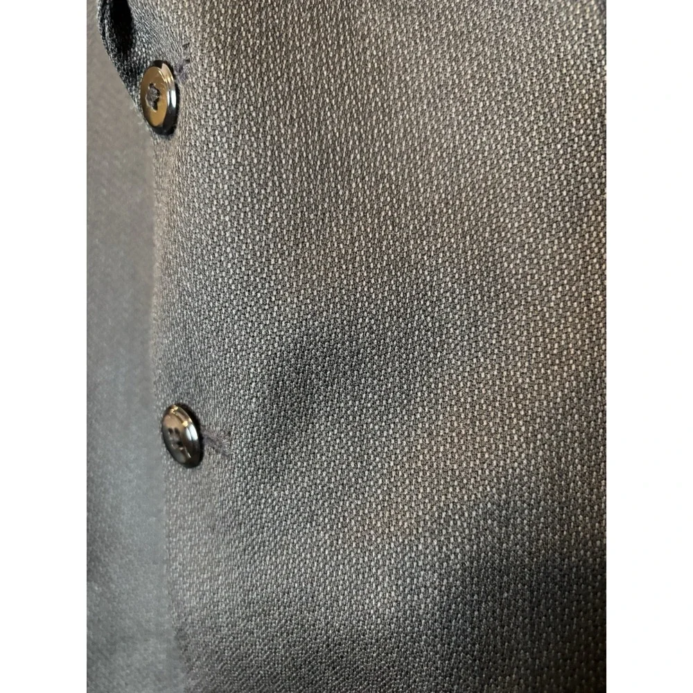 John Henry Jacket Blazer Men's  40R Sport Coat Black Micro Pattern Wool Blend